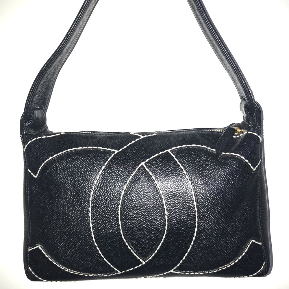 💎✨ CELEBRITY ✨💎 RARE CC WILD stitch CHANEL ZIPPER BAG - Picture 4 of 16